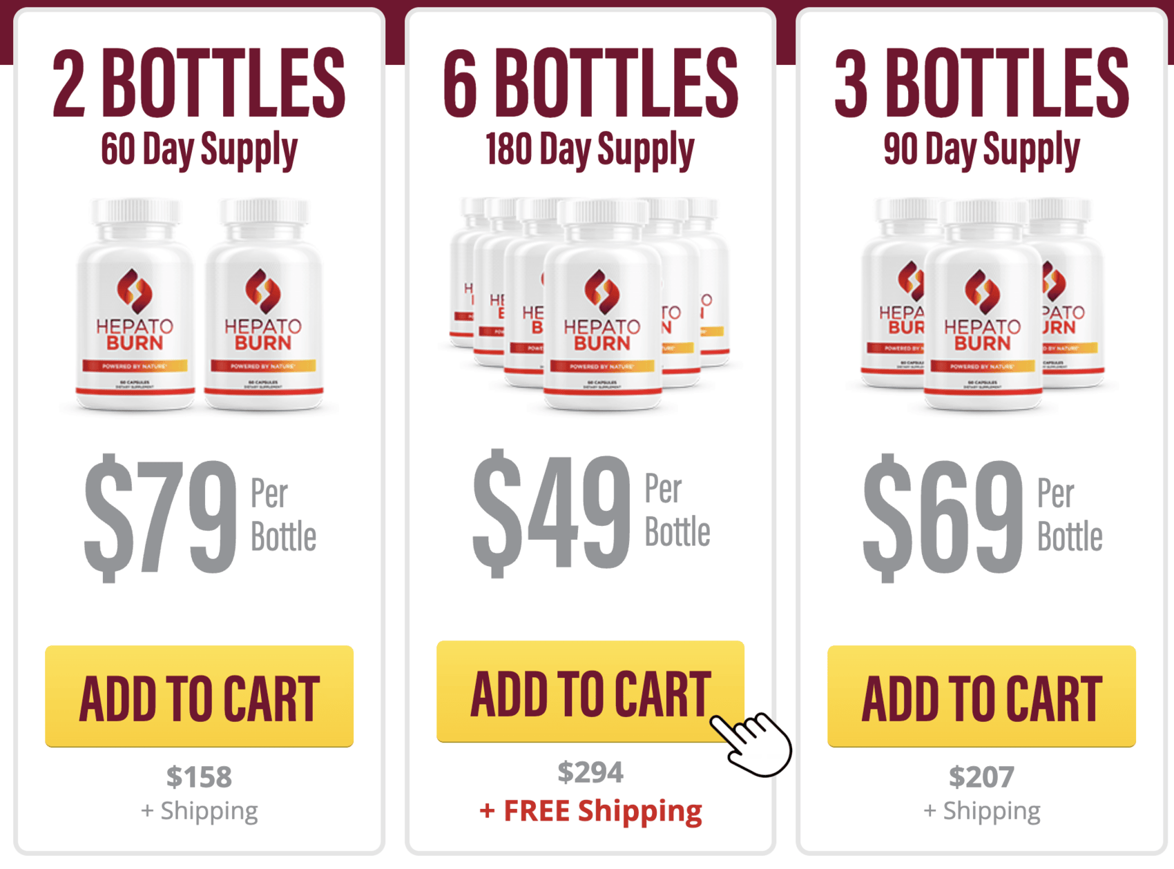 Hepatoburn Packages